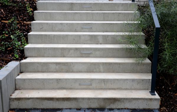 Poured Step Installation in Manteca