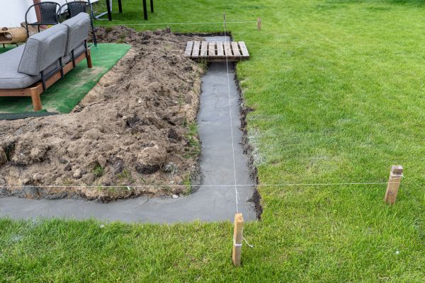 Cement Footer Installation in Manteca