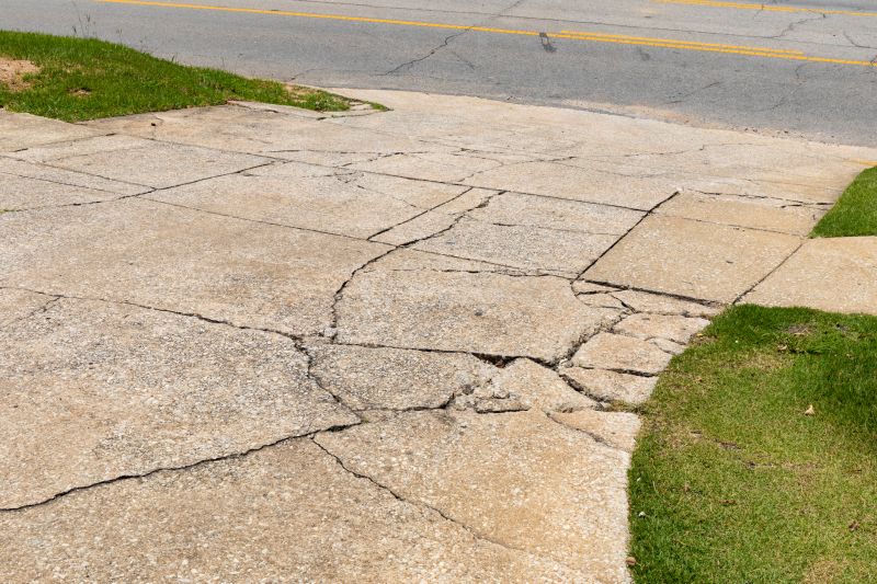 Cracked Driveway Replacement